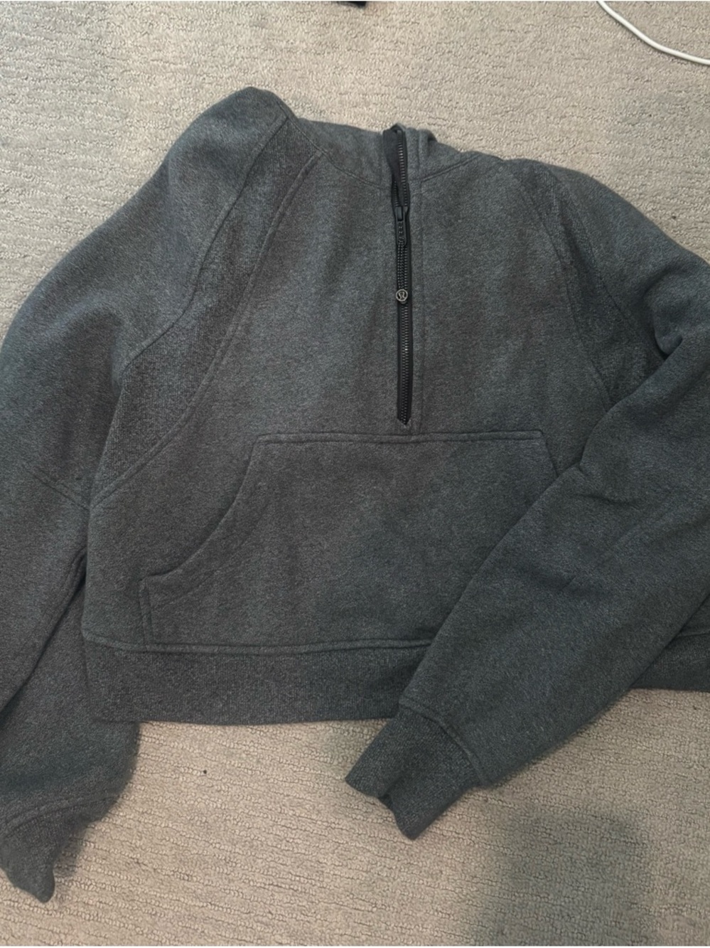 lululemon athletica Dark Gray Half-Zip Sweatshirt